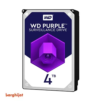 هارددیسک وسترن دیجیتال مدل Purple WD40PURZ ظرفیت 4 ترابایت